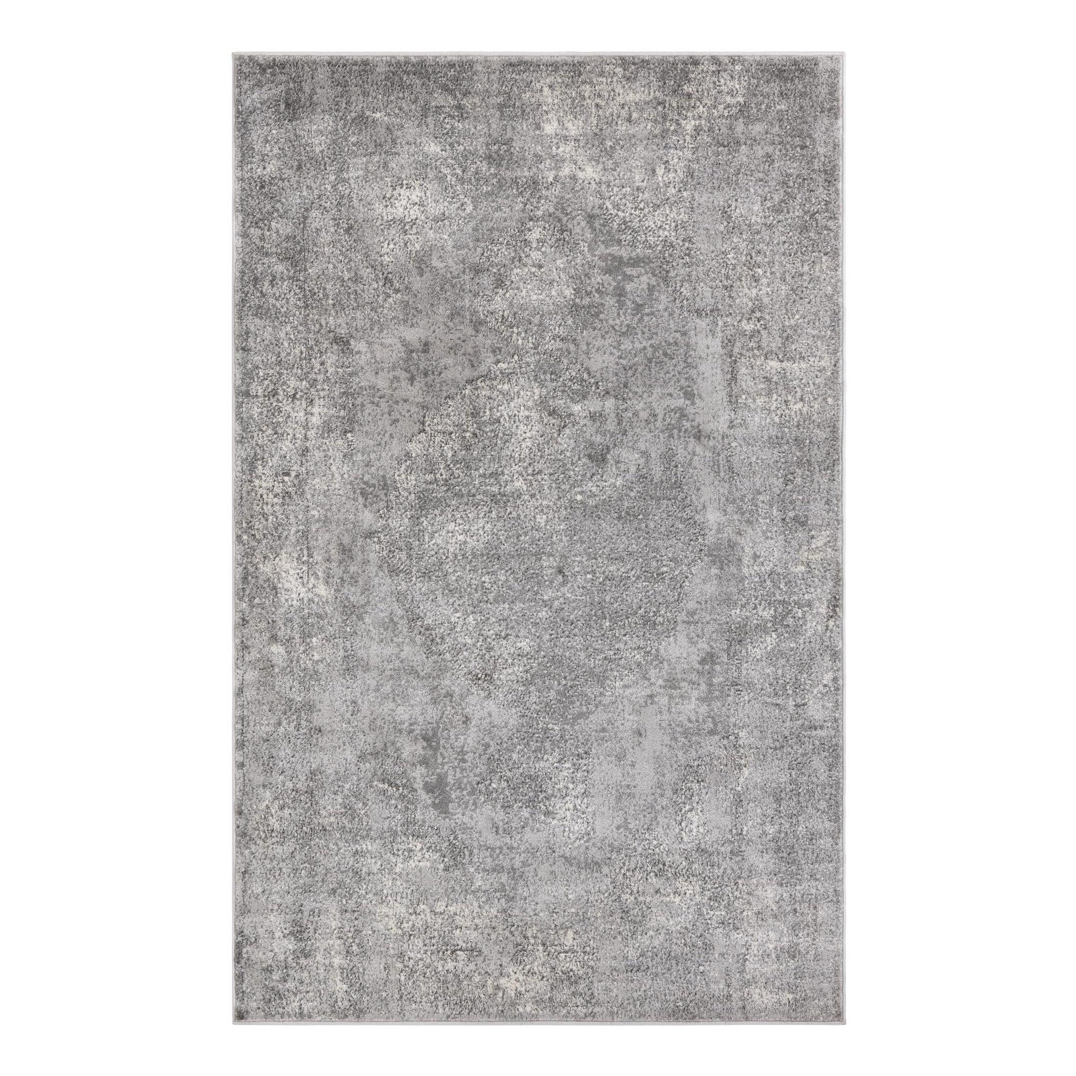 Unique Loom Portland Collection Area Rug - Woodburn (5' 3" x 8' Rectangle Gray/Ivory)