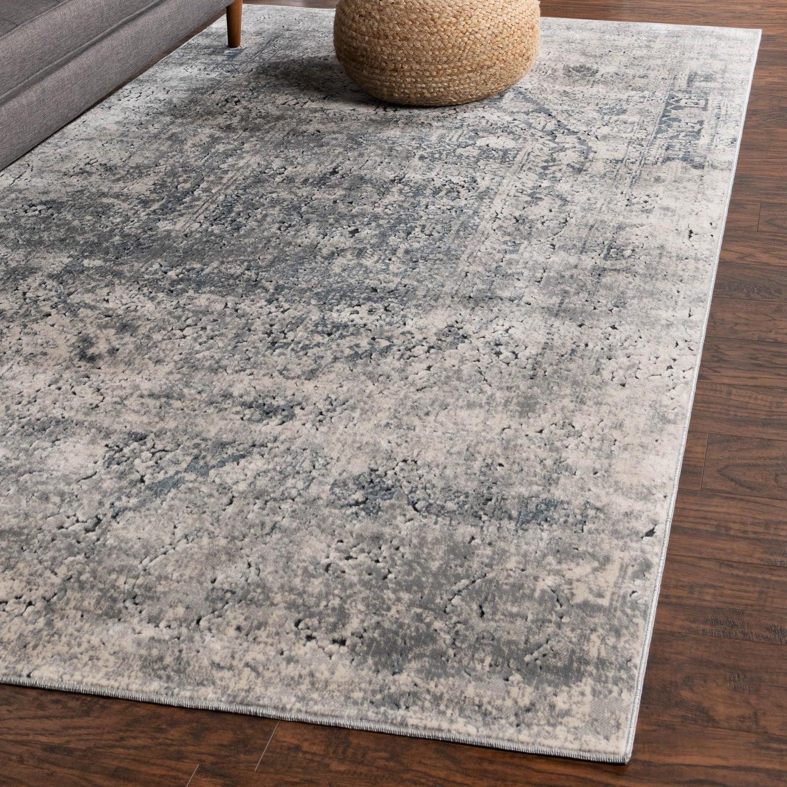 Unique Loom Chateau Collection Area Rug - Quincy (4' 1" x 6' 1" Rectangle Gray/Beige)