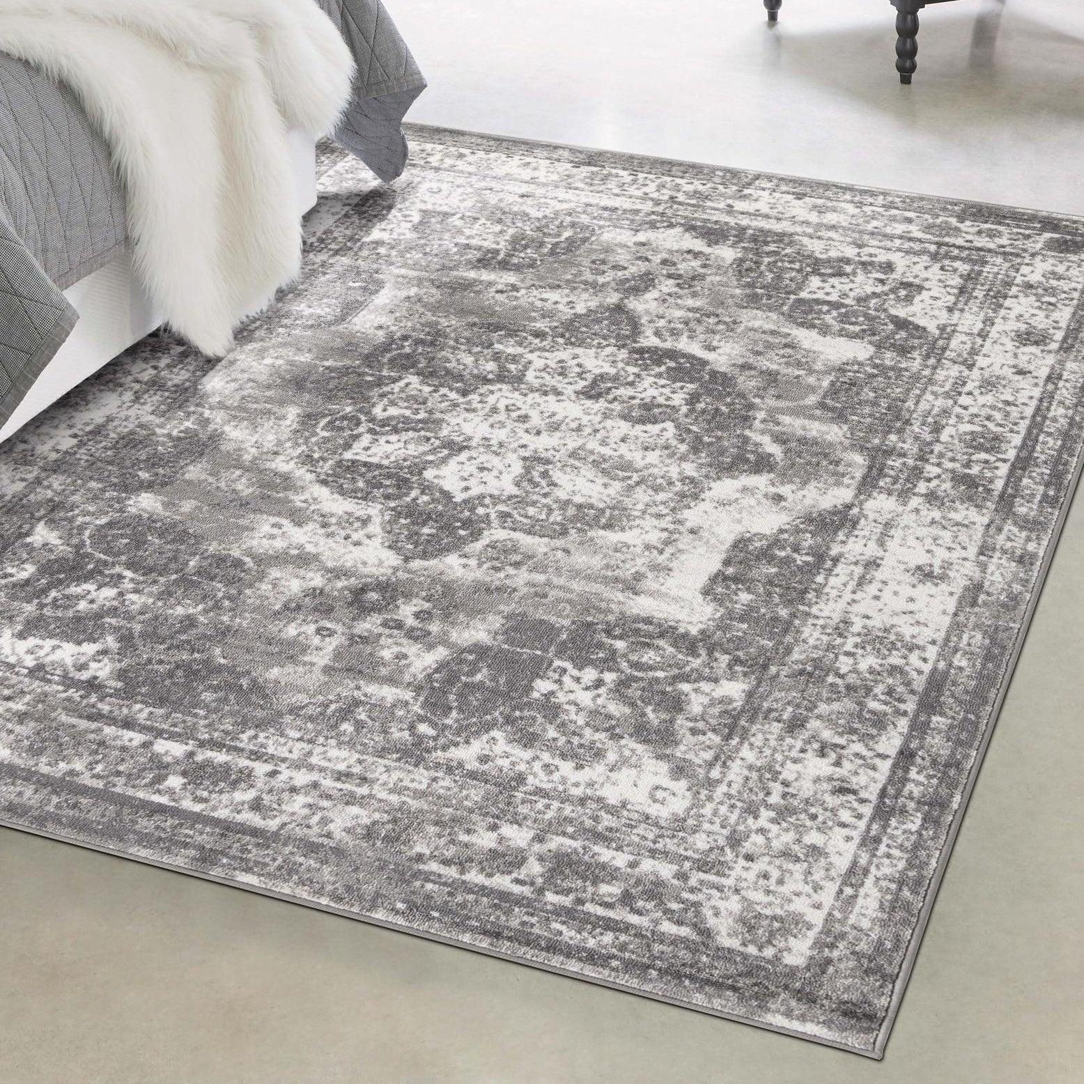 Unique Loom 9' 0 x 12' 0 Sofia Salle Garnier Gray Area Rug