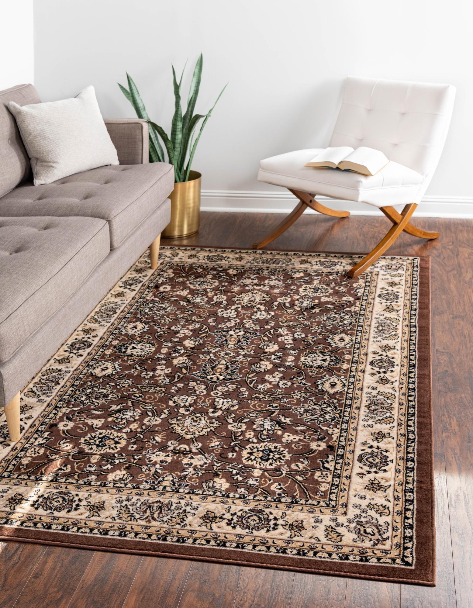 Unique Loom 7' 0 x 10' 0 Sialk Hill Washington Brown Area Rug