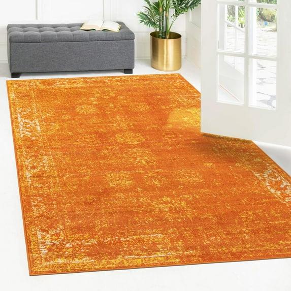 Unique Loom 9' 0 x 12' 0 Sofia Casino Orange Area Rug