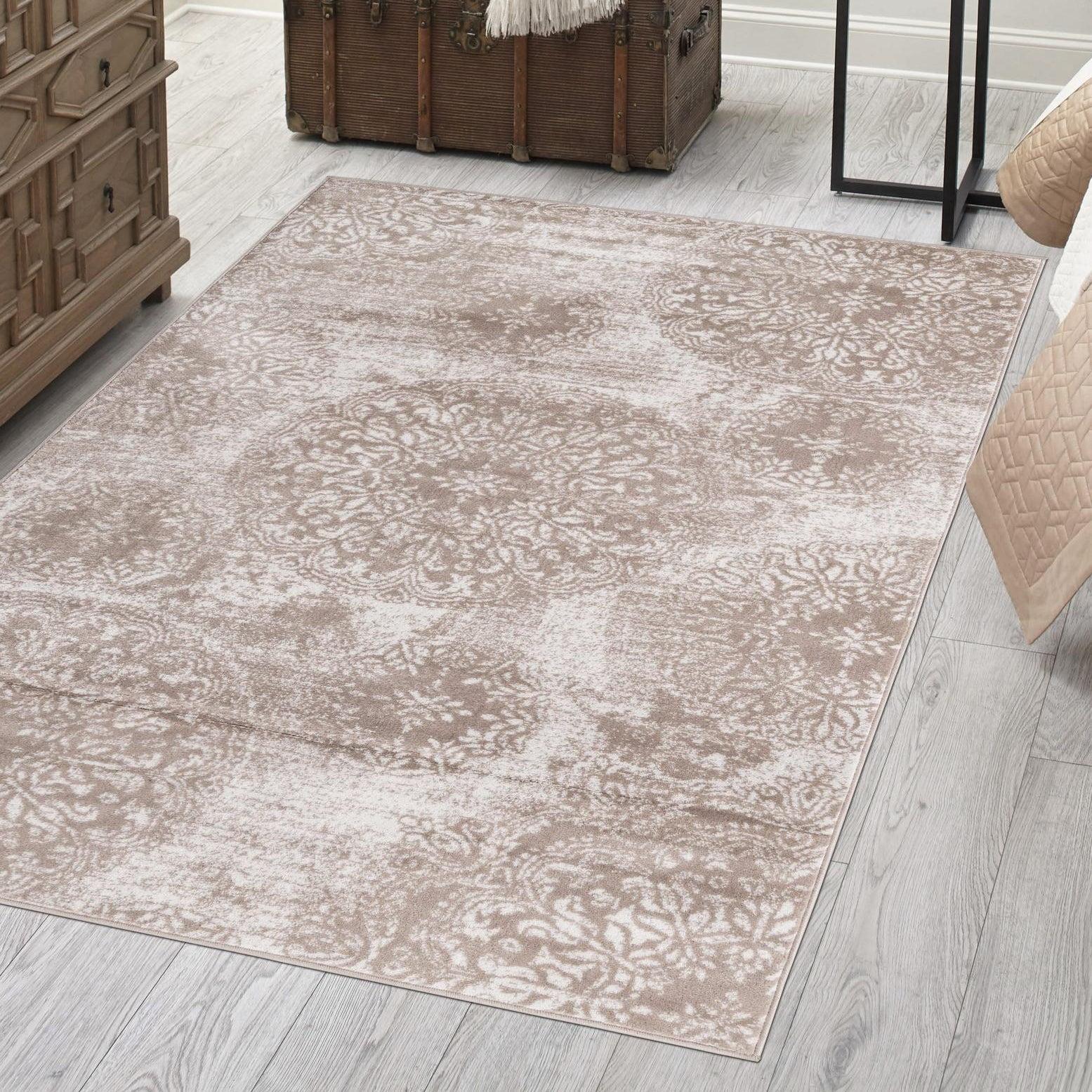 Unique Loom 8' 0 x 11' 0 Rectangle Sofia Beige Area Rug