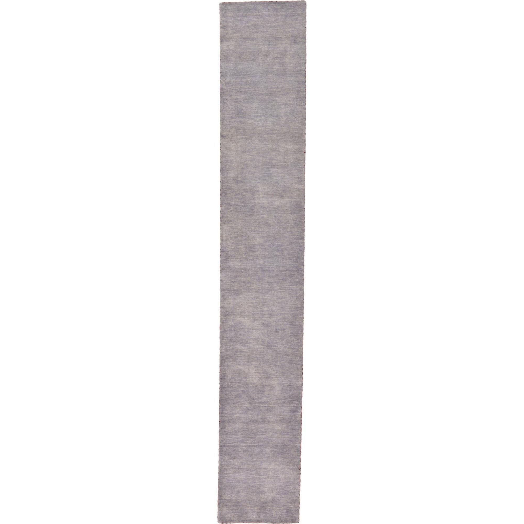 Handmade Gray Wool Runner Rug 2' 7" x 16' 5"