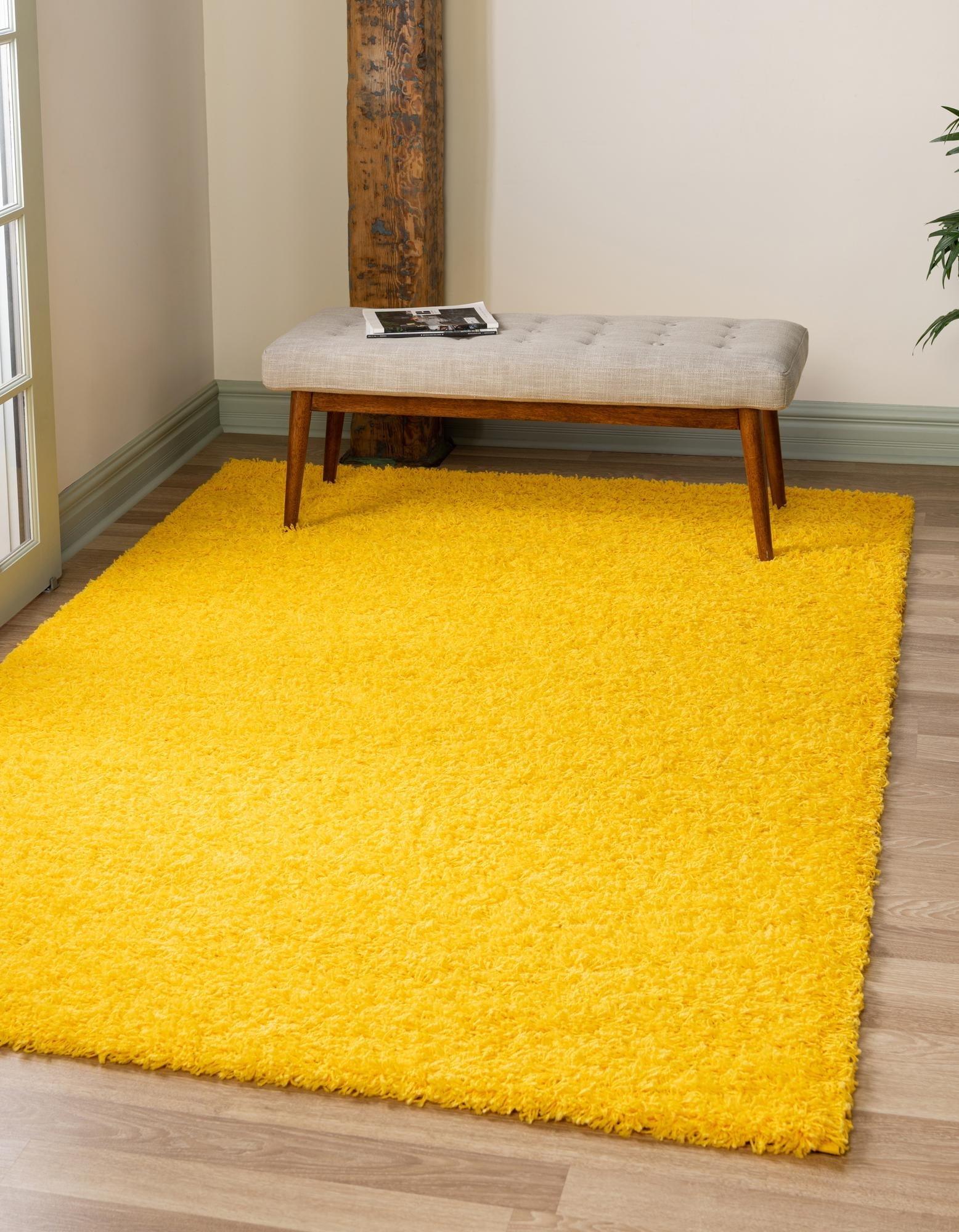 Unique Loom Solid Shag Solid Indoor Woven Area Rug