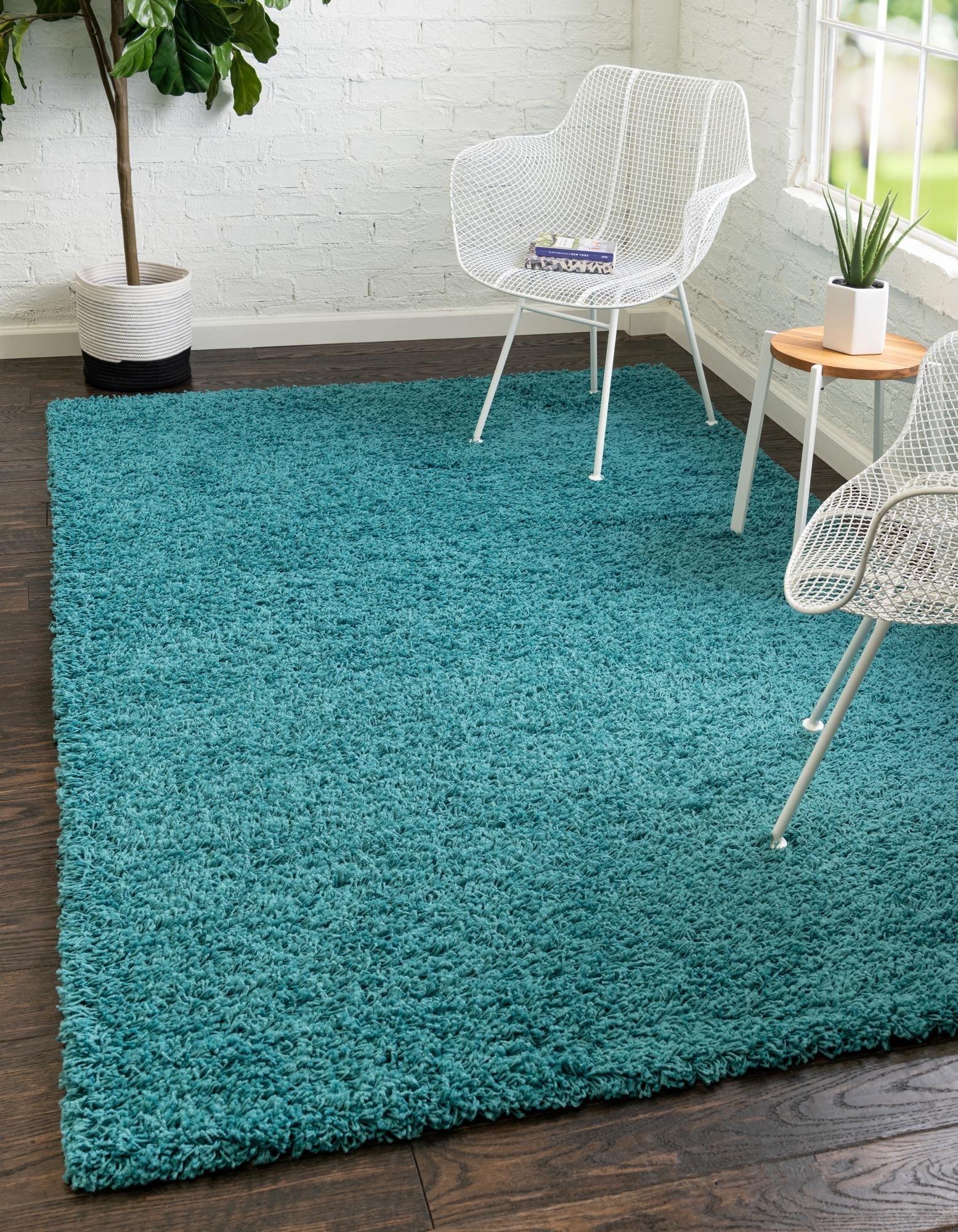 Unique Loom Solid Shag Solid Indoor Woven Area Rug