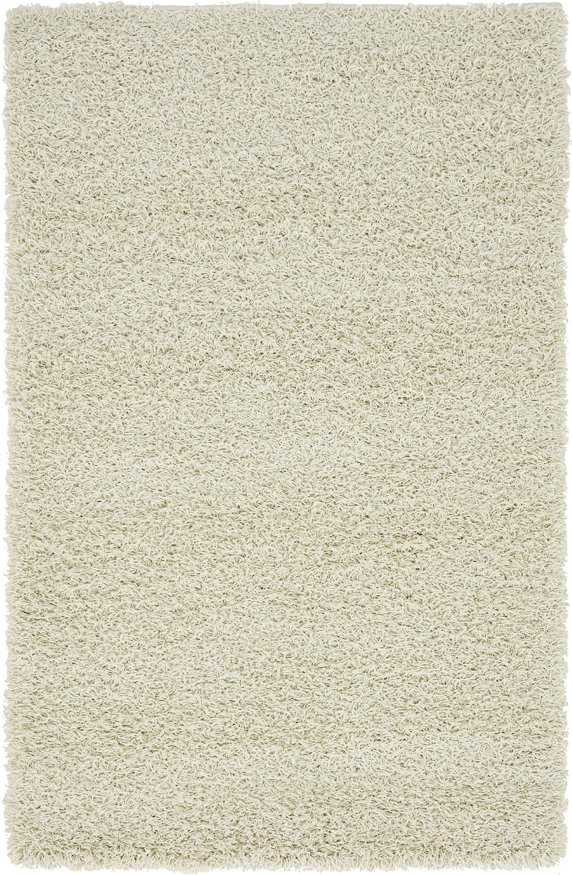 Ivory Bliss 6' x 9' Rectangular Reversible Shag Rug