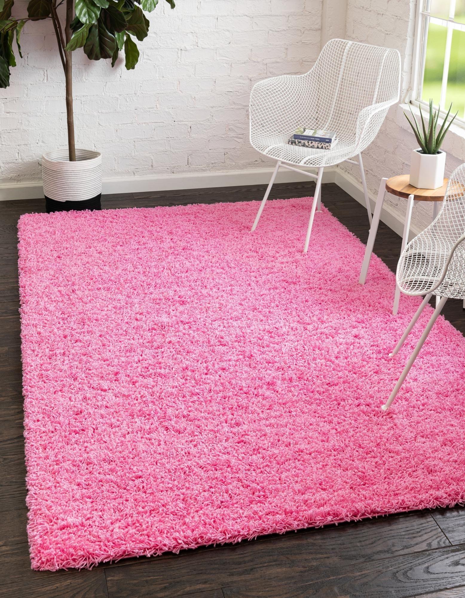 Unique Loom Solid Shag Solid Indoor Woven Area Rug