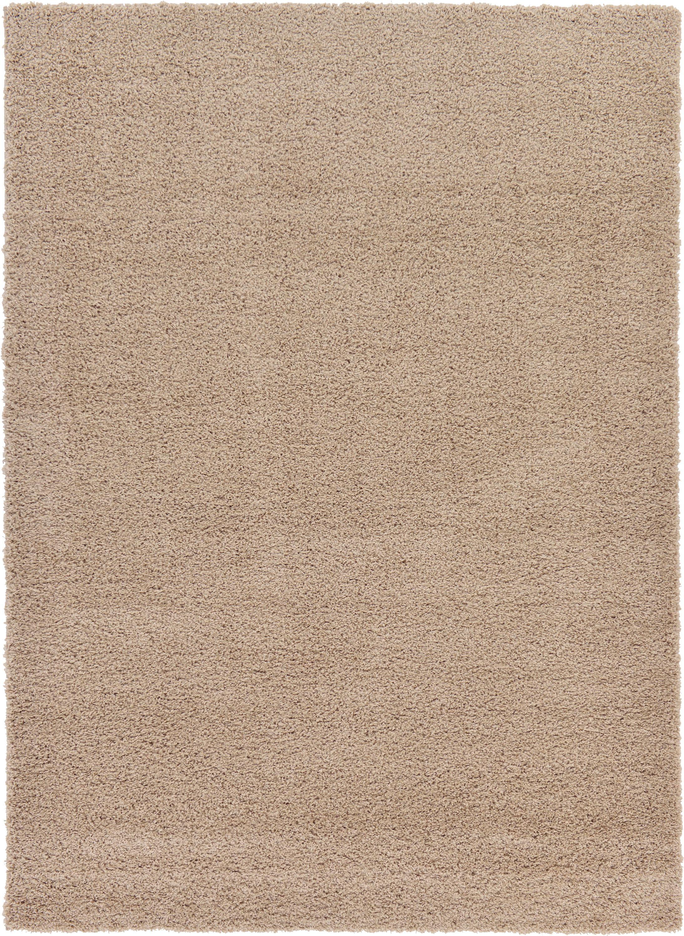 Reversible Blue and Brown Solid Shag Rectangular Rug