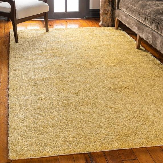 Unique Loom 3' 3 x 5' 3 Solo Calabasas Yellow Area Rug
