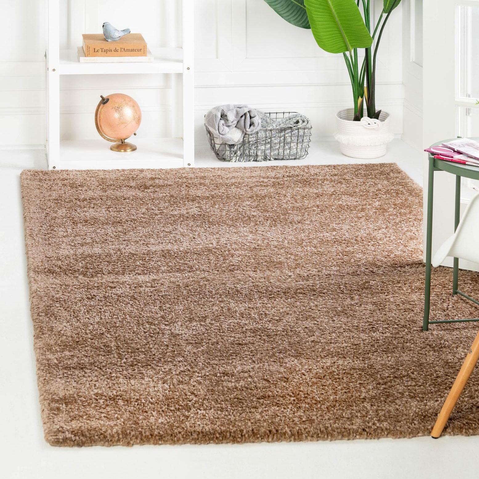 Unique Loom 5' 0 x 7' 7 Solo Calabasas Light Brown Area Rug