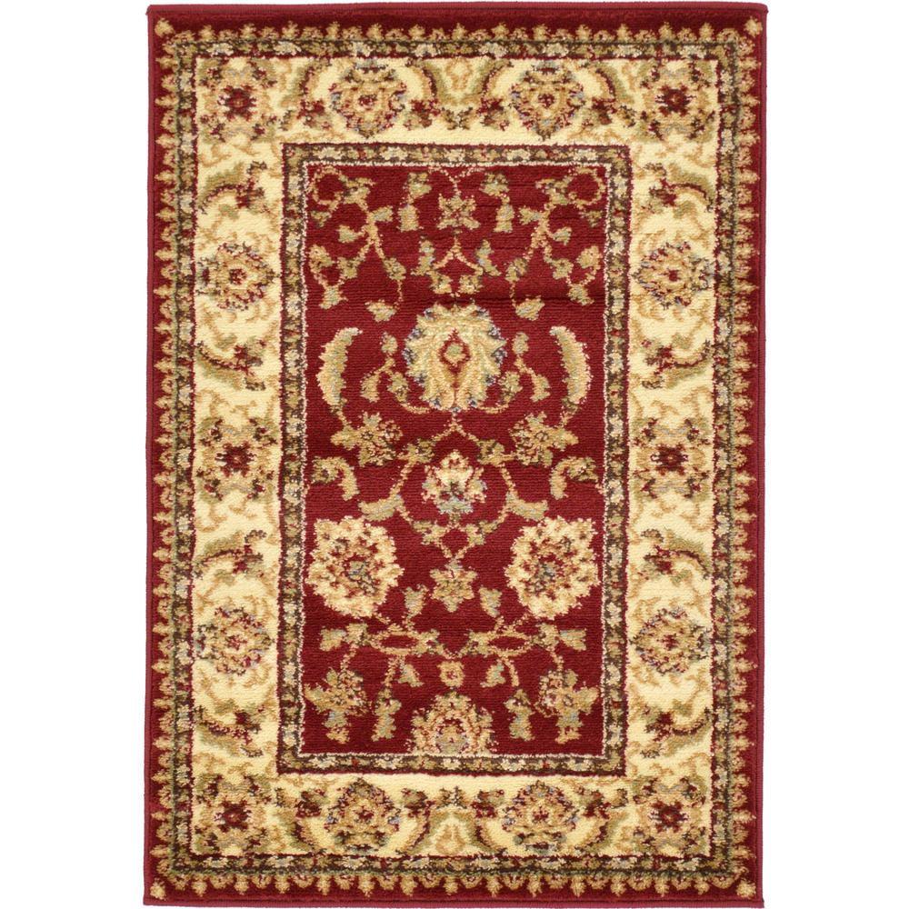 Unique Loom St. Louis Voyage Rug , 2' 2" x 3' 1",Red