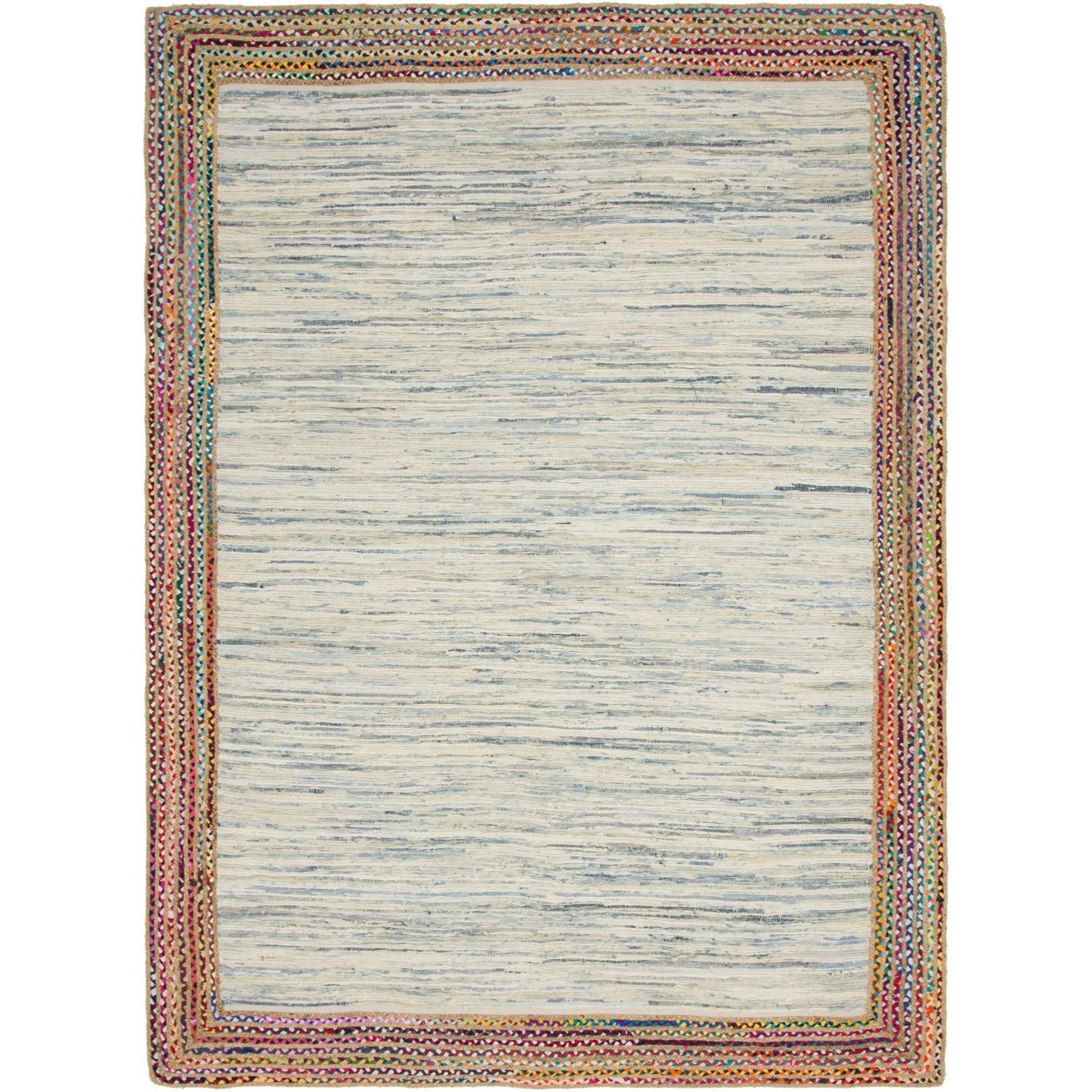 Gracie Oaks Elledge Hand Braided Jute Yellow/Natural/Gray Area Rug