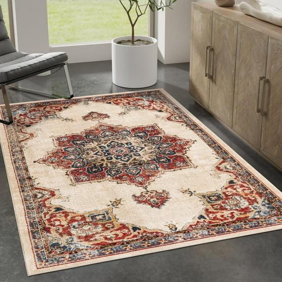 Unique Loom 5' 0 x 8' 0 Utopia Helios Cream Area Rug