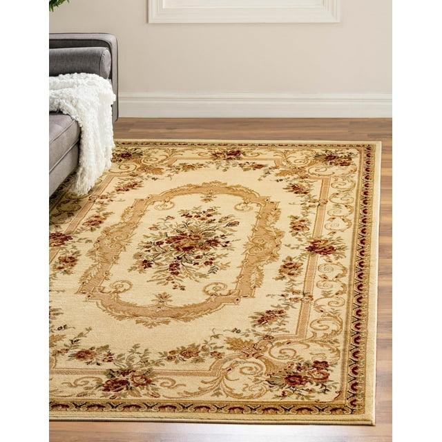 Unique Loom Versailles Collection Area Rug - Henry (10'  x 13' 1" Rectangle Cream/Green)