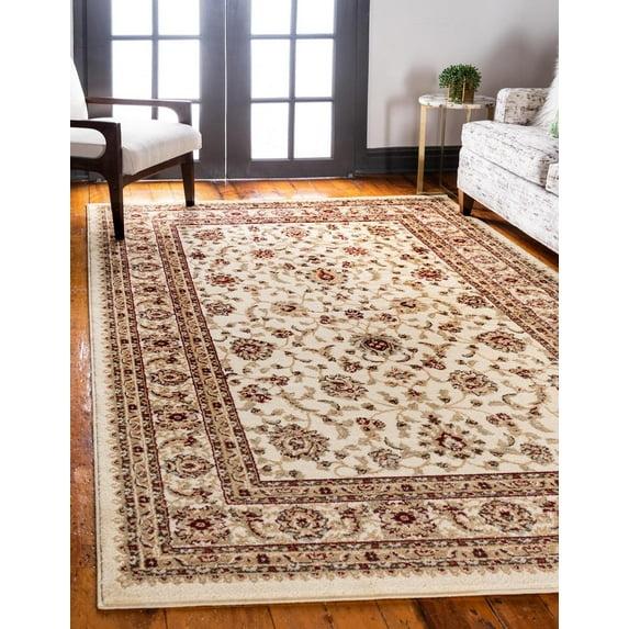Unique Loom Voyage Collection Area Rug - St. Louis (10'  x 14' 1" Rectangle Cream/Brown)