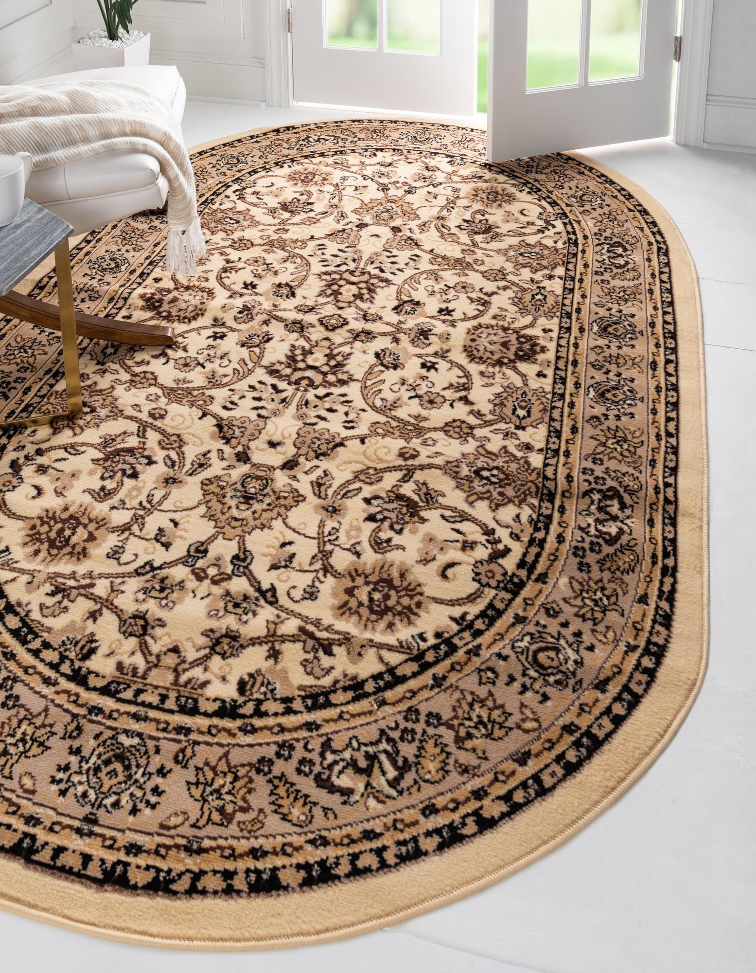 Unique Loom 5' 0 x 8' 0 Sialk Hill Washington Ivory Area Rug