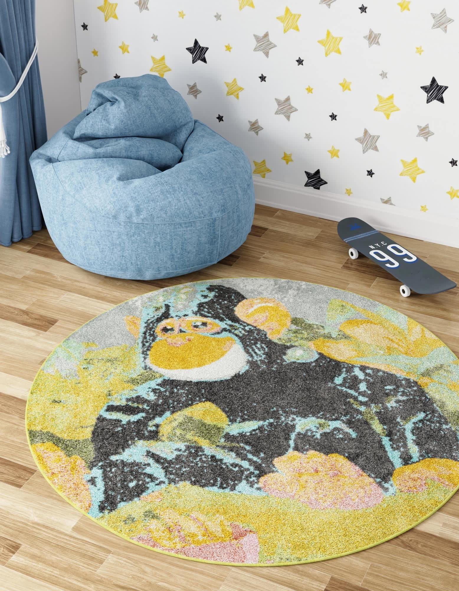 Unique Loom Unique Loom Gorilla Whimsy Kids Rug