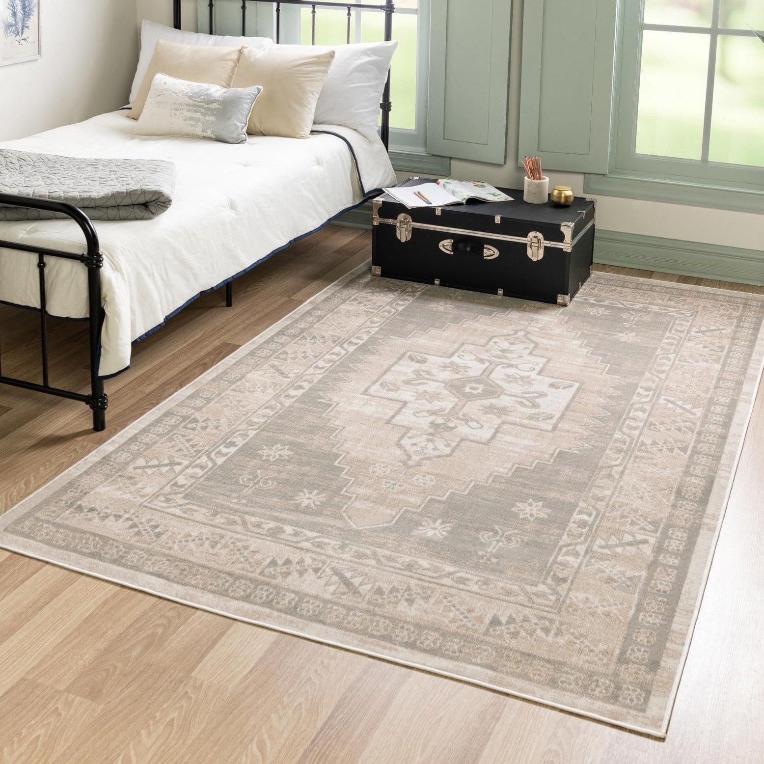 Unique Loom Whitney Collection Area Rug - Geneva (2'  x 3' 1" Rectangle Mink/Light Brown)