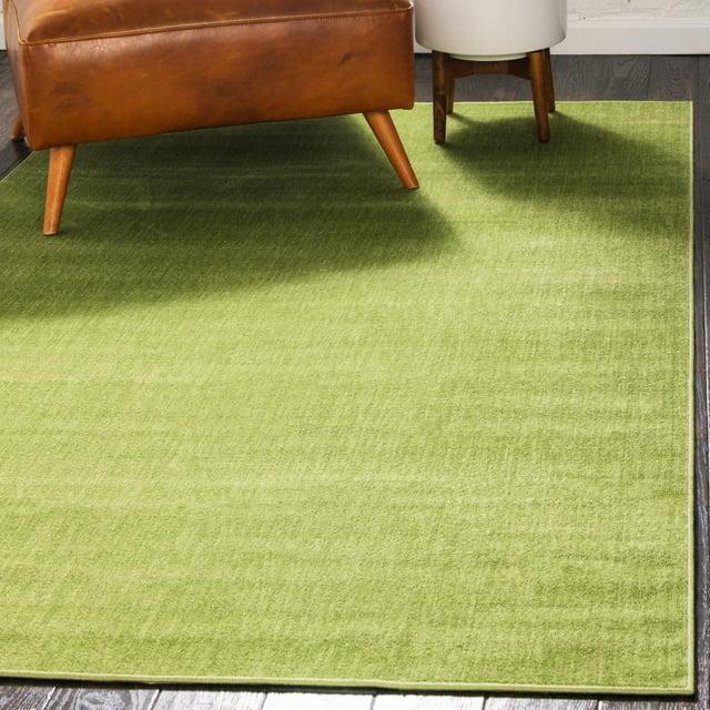 Unique Loom Williamsburg Collection Area Rug - Solid (5'  x 8' Rectangle Green)
