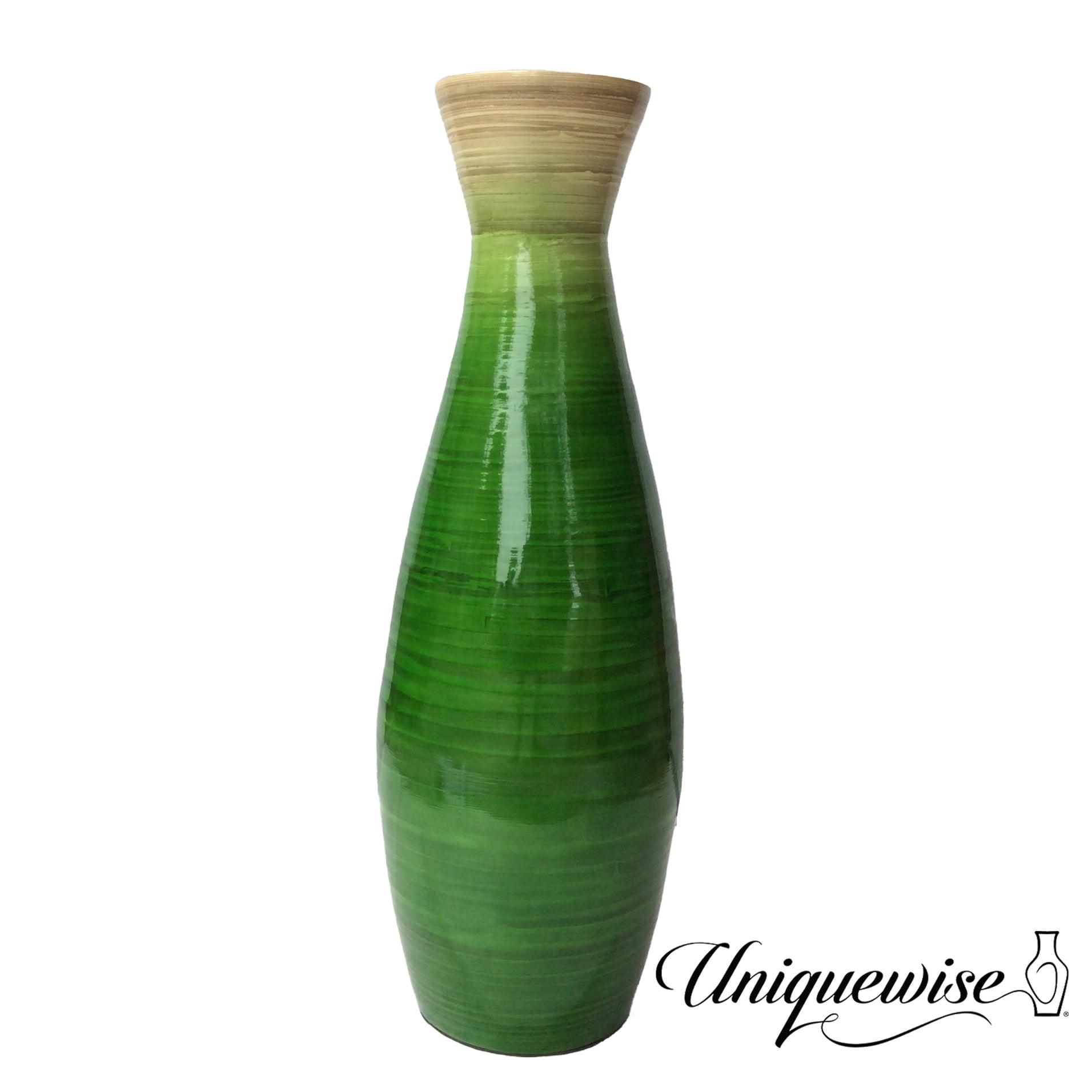 Uniquewise Handmade Wood Floor Vase