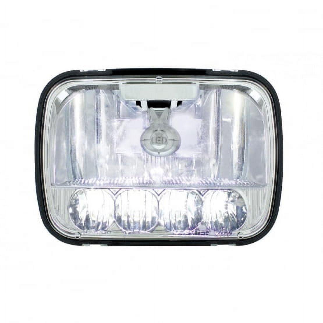 United Pacific 5 High Power LED 5 in x 7 in Crystal Headlight - High and Low Beam Headlight 31297