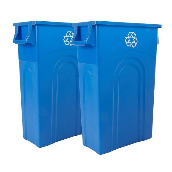 United Solutions United Solutions Highboy Waste Container, 23 Gal, 2 Pack, Space Saving