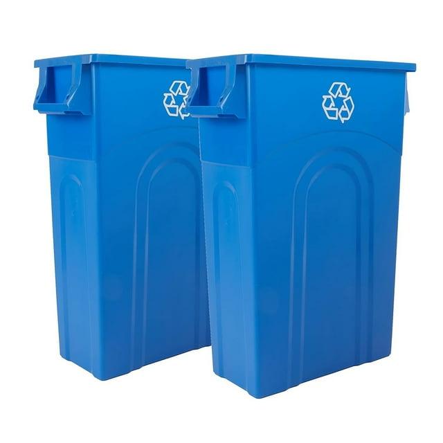 United Solutions United Solutions Highboy Waste Container, 23 Gal, 2 Pack, Space Saving