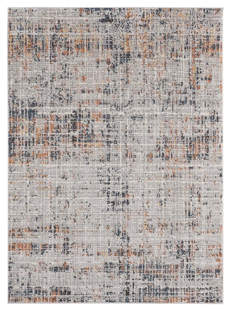 Designer Home Suave Area Rug 2620 36075 Livia Blue Scratched Distressed 1' 11" x 3' Rectangle