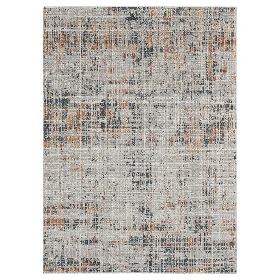 Designer Home Suave Area Rug 2620 36075 Livia Blue Scratched Distressed 1' 11" x 3' Rectangle