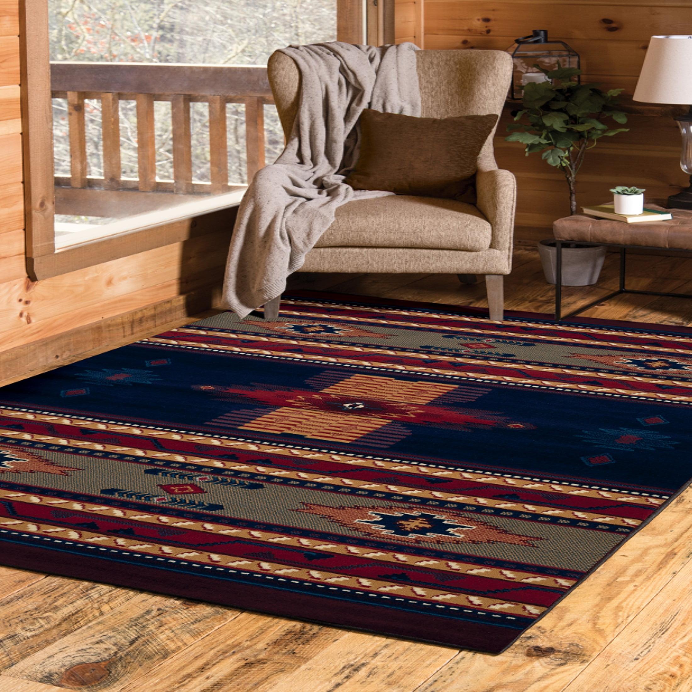United Weavers Brunswick Tamara Southwestern Accent Rug, Navy, 1'10" x 3'