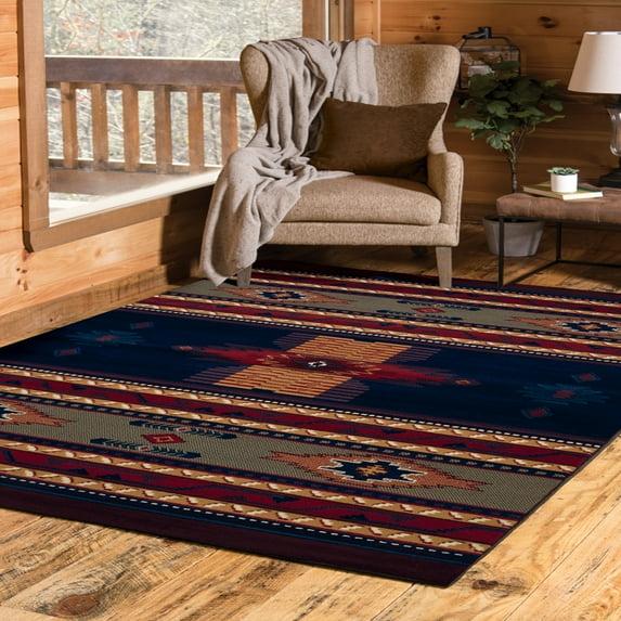 United Weavers Brunswick Tamara Southwestern Accent Rug, Navy, 1'10" x 3'