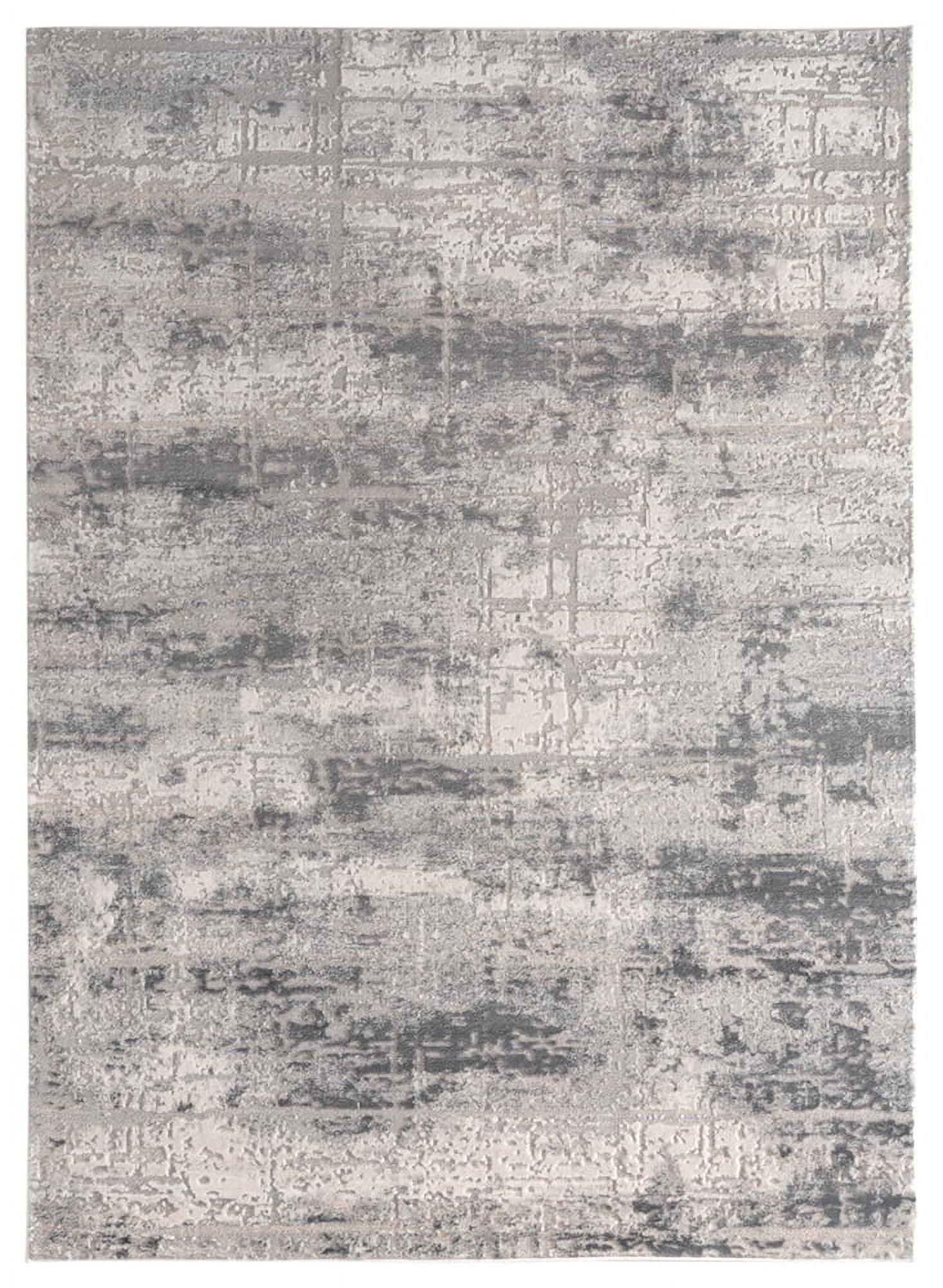 5 ft. 3 in. x 7 ft. 2 in. Cascades Mazama Contemporary & Transitional Rectangle Machine Made Area Rug, Grey