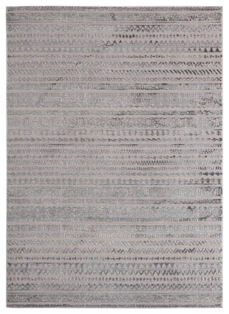 United Weavers Cascades Area Rug 2601 10772 Yamsay Grey Faded Banded 1' 11" x 3' Rectangle