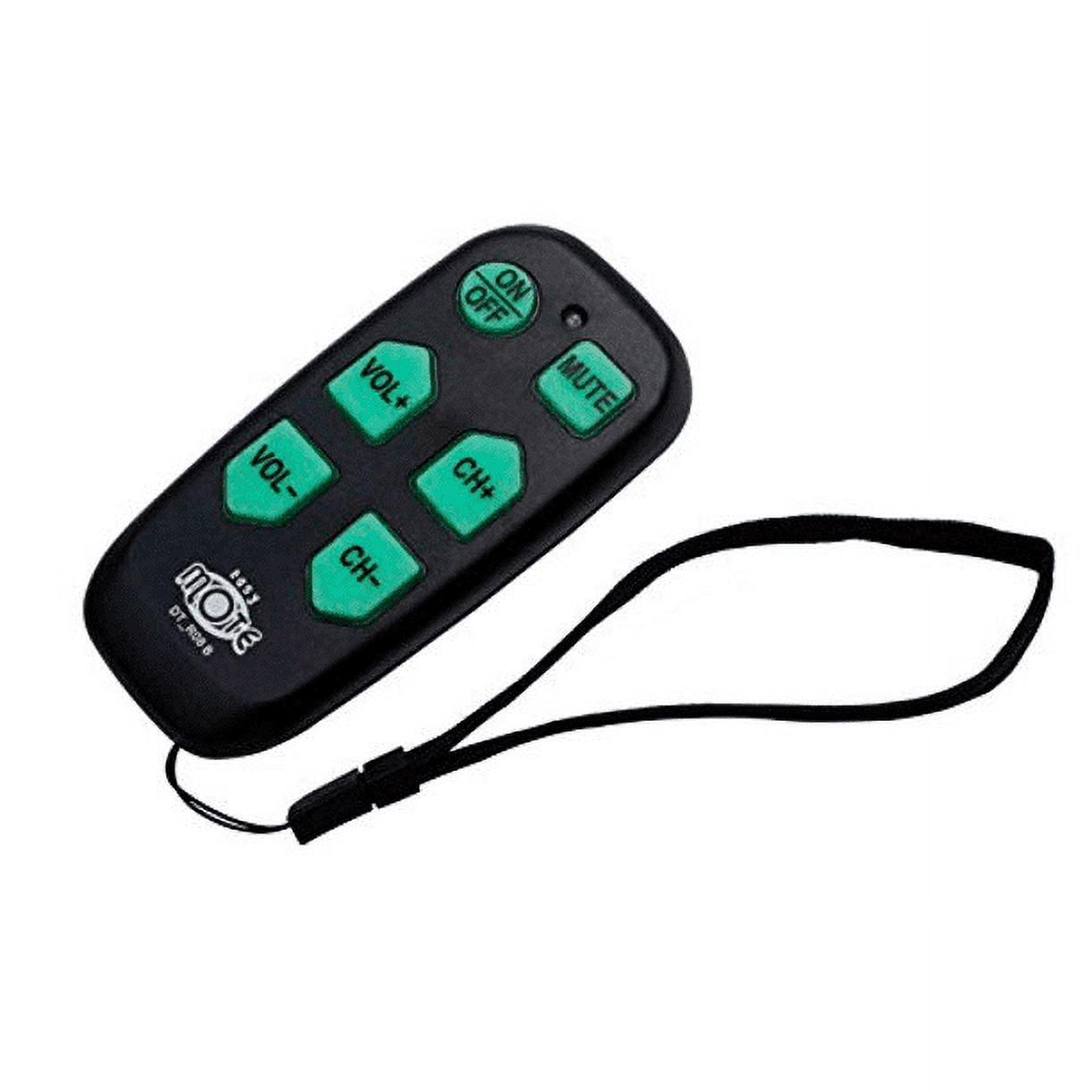 Universal Big Button TV Remote - EasyMote | DT-R08B. Backlit, Easy Use, Smart, Learning Television & Cable Box Controller, Perfect for Assisted Living Elderly Care.