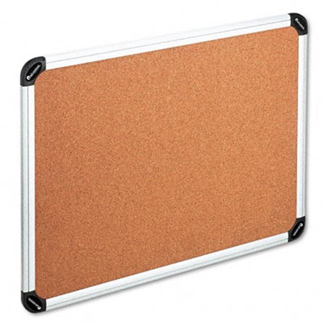 Universal  Bulletin Board  Natural Cork  24 x 18  Aluminum Frame