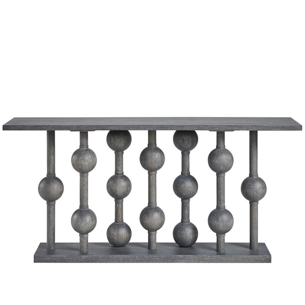 Foxglove 68'' Gray Oak Wood Console Table