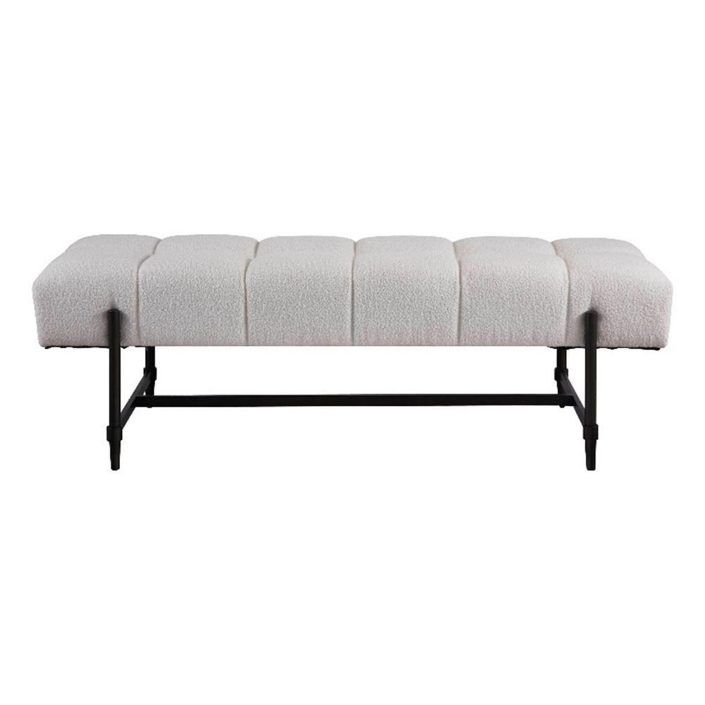 Serene Polyester Blend Upholstered Bench