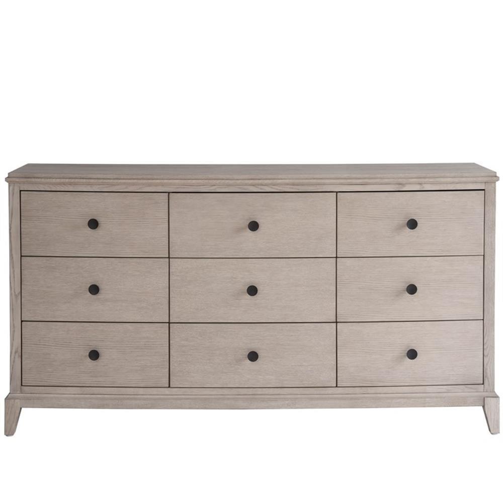 Gray Horizontal Dresser with Soft Close and Felt Lined Drawers