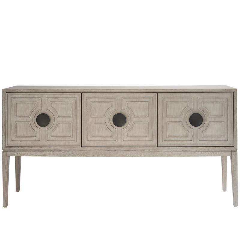 Rolling Fog 76" Intricate Carved Wood Sideboard