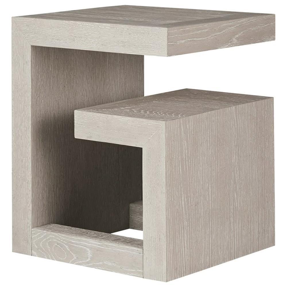 Quartz Modern Wood Bedside Table with 1 Drawer