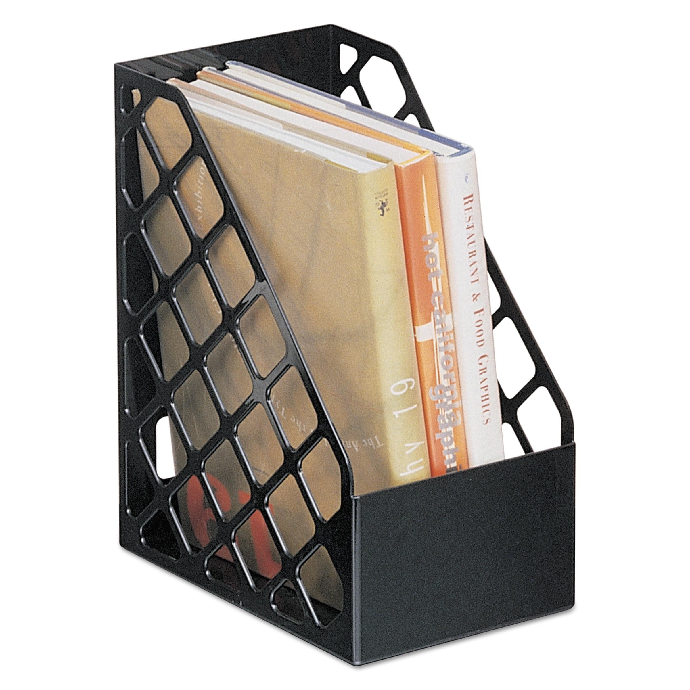 Black Recycled Plastic Large Magazine File Organizer