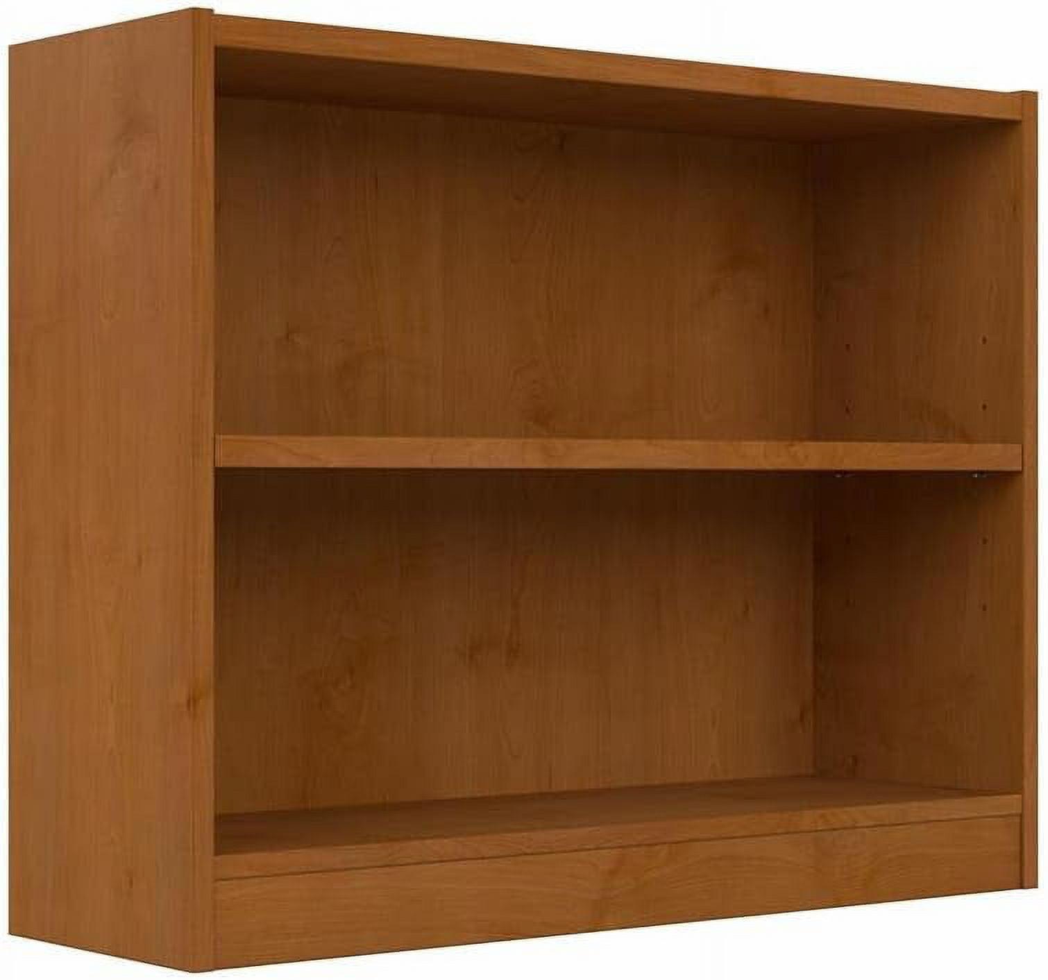 Universal Small 2 Shelf Bookcase in Natural Cherry - Engineered Wood