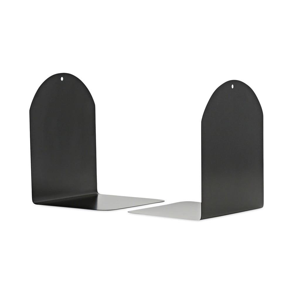 Universal Magnetic Bookends 6 x 5 x 7 Metal Black 54071