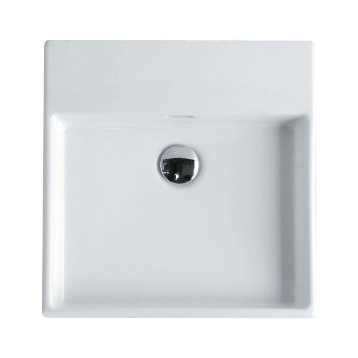 Unlimited 18.3'' Glossy White Ceramic Wall-Mount Bathroom Sink