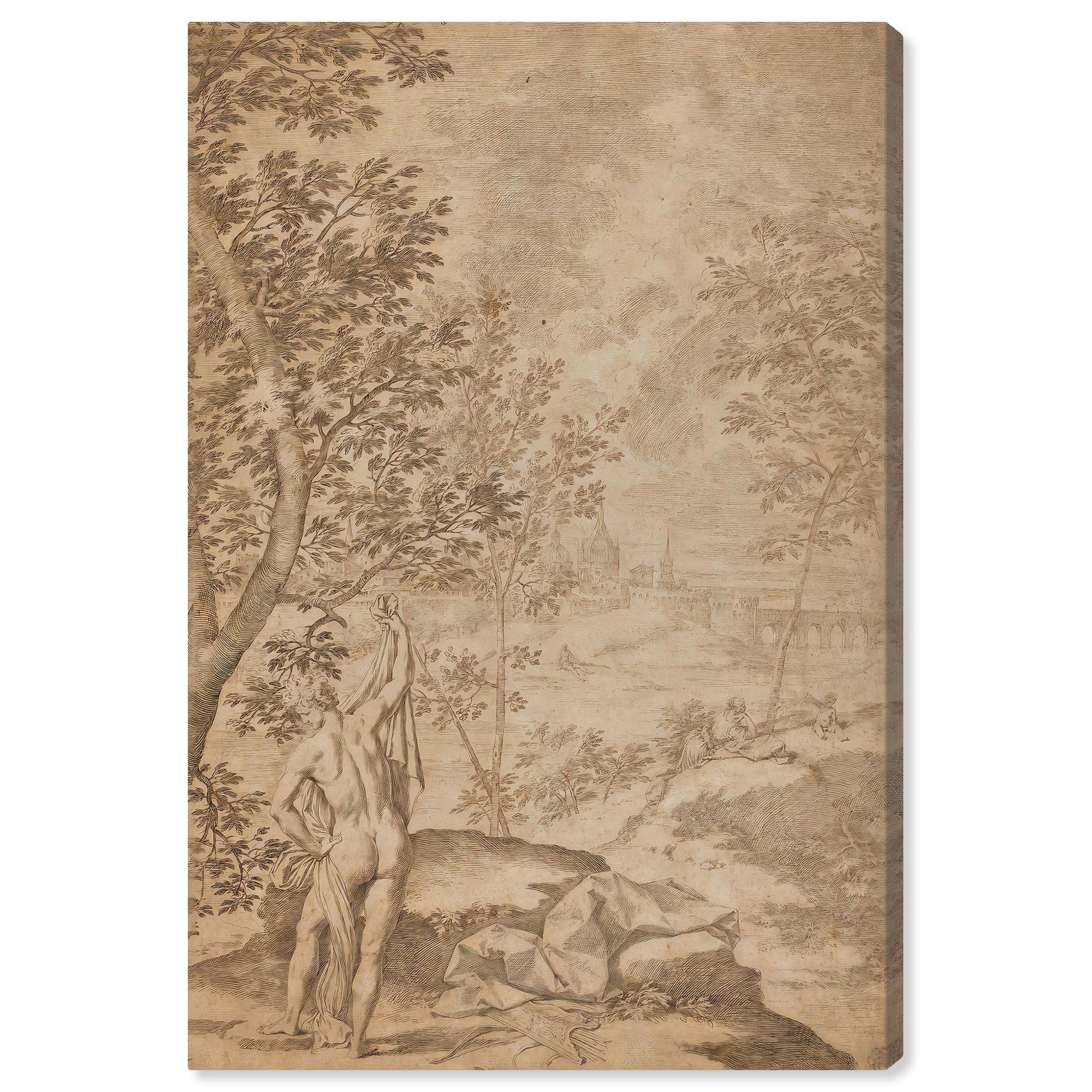 Art Remedy Unveiled in Nature Canvas Vintage Landscape Art by Art Remedy