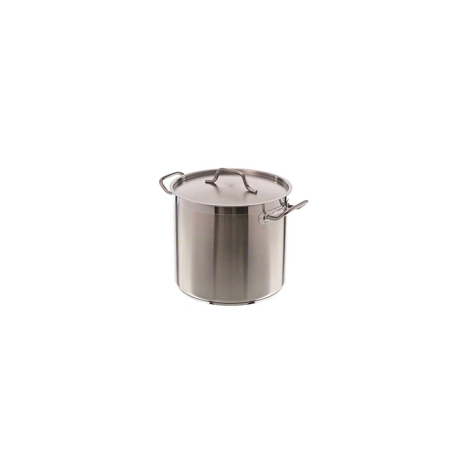 16 Quart Stainless Steel Induction-Ready Stock Pot with Lid