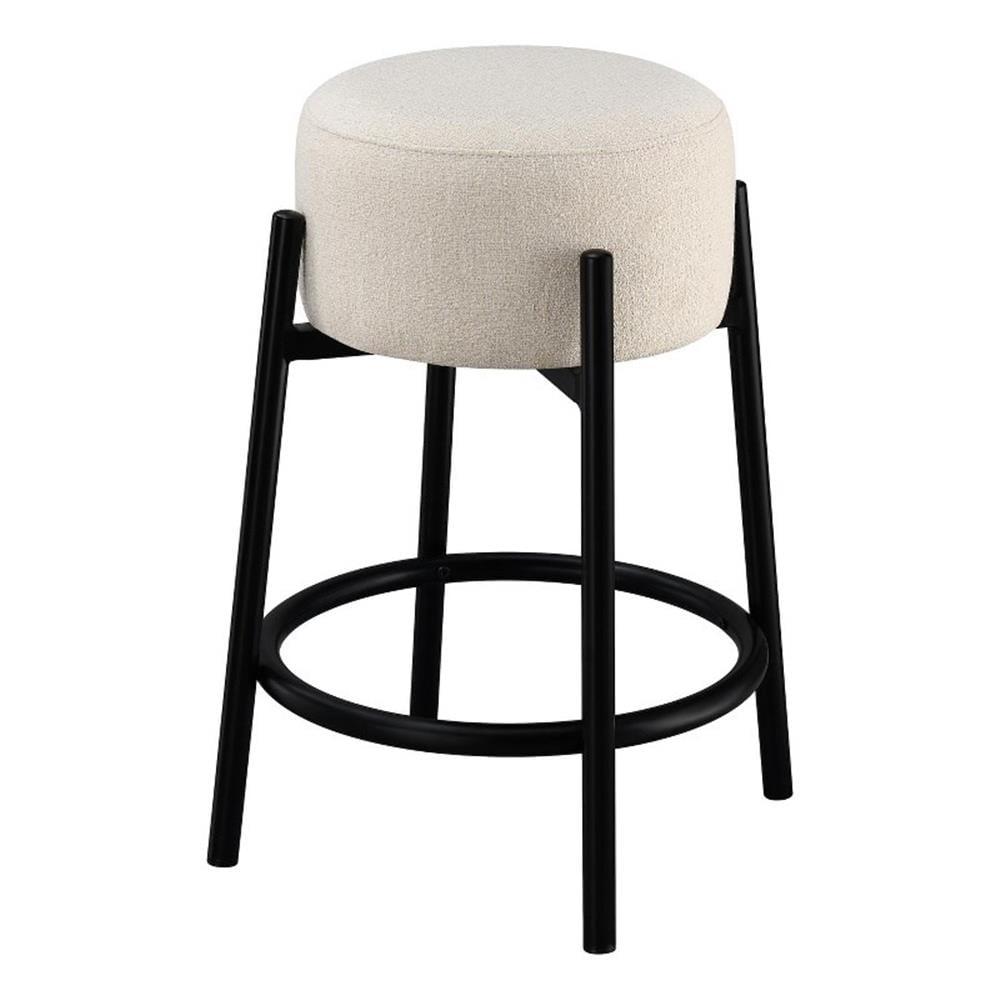 Andrew Home Studio Soto Upholstered Counter Stool with Metal Frame (Set of 2)