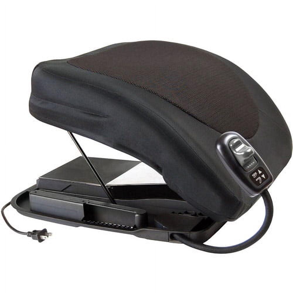 Black Memory Foam Electric Lifting Seat Assist with Remote, 20"