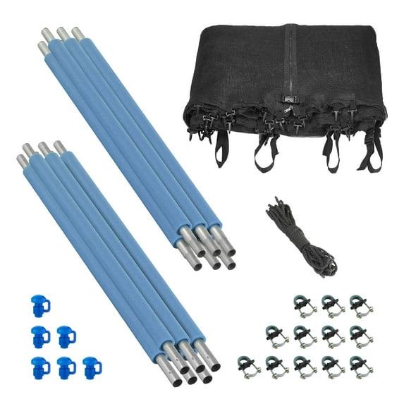Upper Bounce Machrus 10' Trampoline Safety Enclosure with Net, Poles and Foam Sleeves - Trampoline not Included