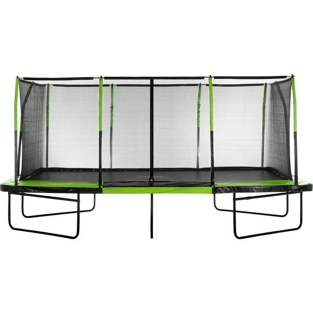 Upper Bounce Machrus Upper Bounce - Mega 10' X 17' Gymnastics Style, Rectangular Trampoline - Green/Black